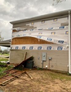 exterior house damage