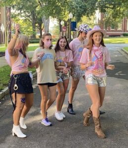 Chapter Support Coordinator, Ella Casto-Waters on her Bid Day.